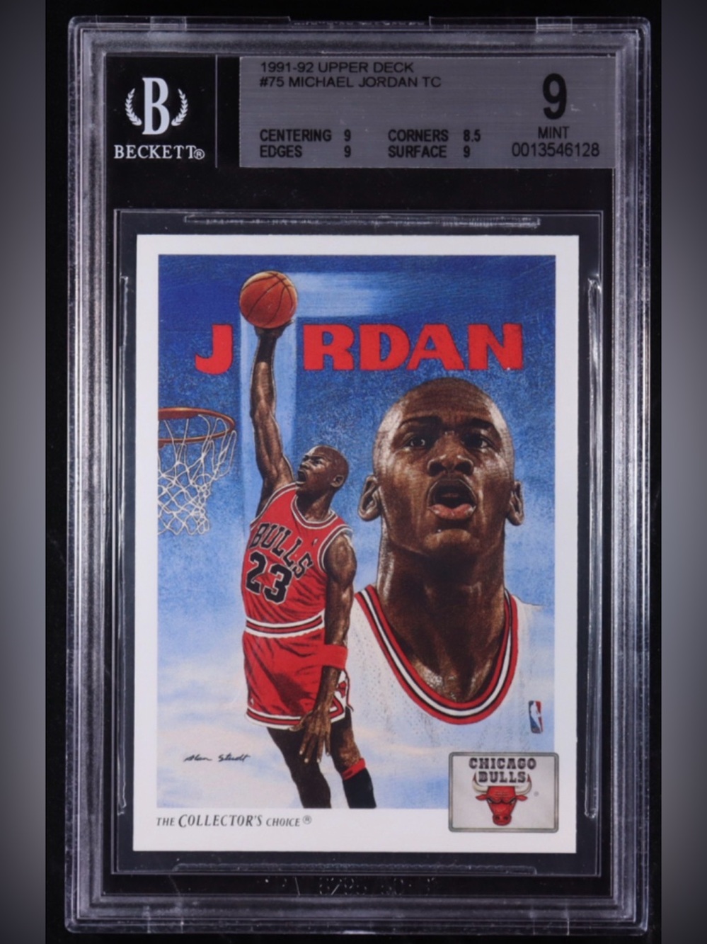Beckett Graded Mint 9
1991-92 Upper Deck Michael Jordan #75

SPORT'S ICONIC GOAT